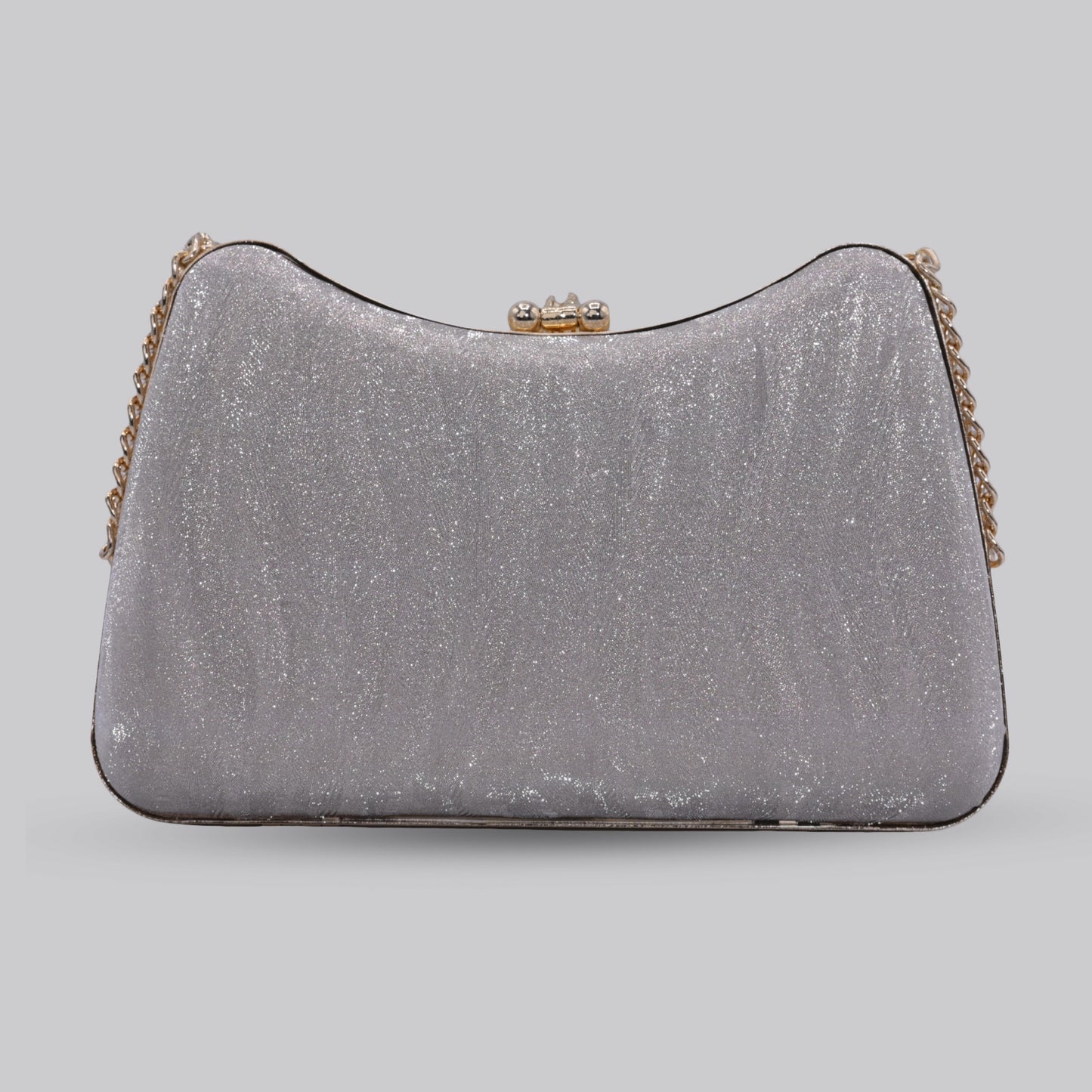 Flora Glam Clutch with Chain Handle
