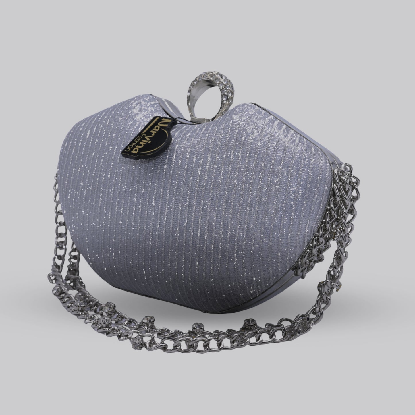 Apple Clutch with Chain Handle