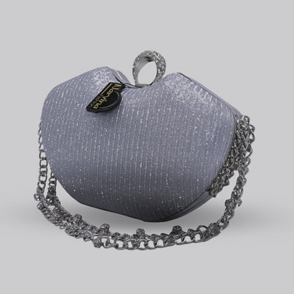 Apple Clutch with Chain Handle
