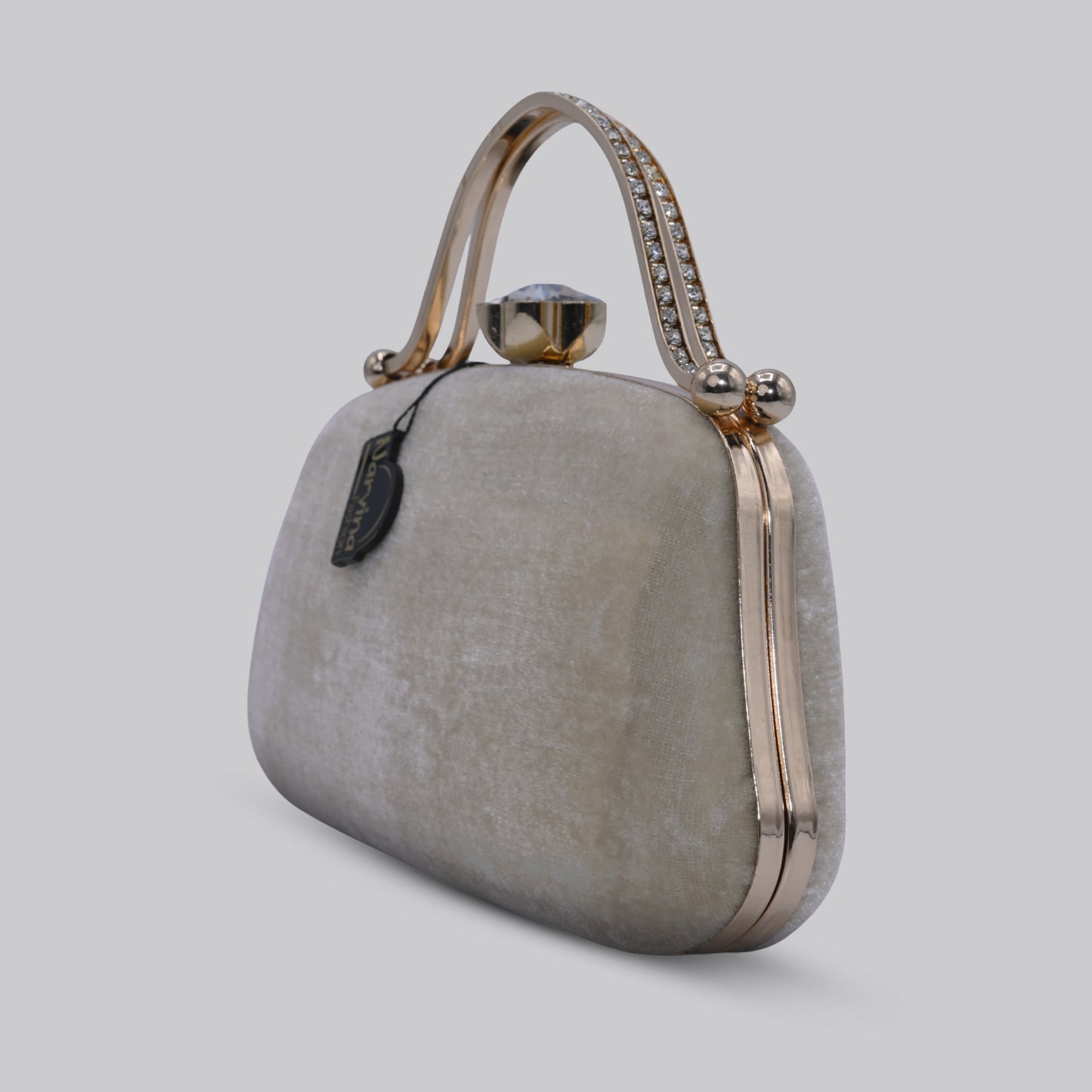 Velvet Clutch with Handle
