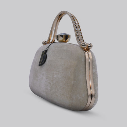 Velvet Clutch with Handle