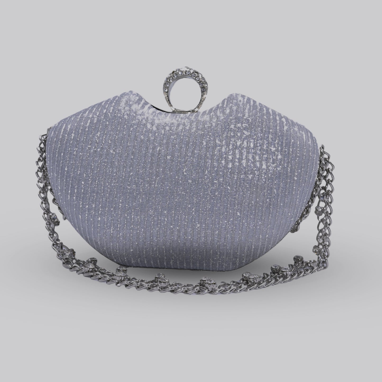 Apple Clutch with Chain Handle