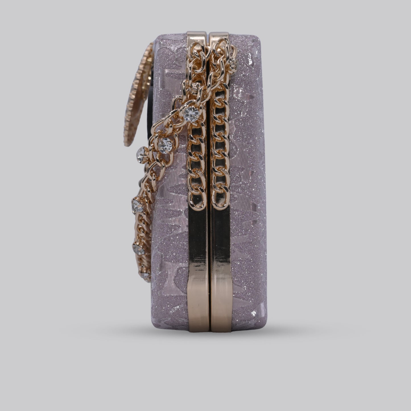 Diamond Clutch with Chain Handle