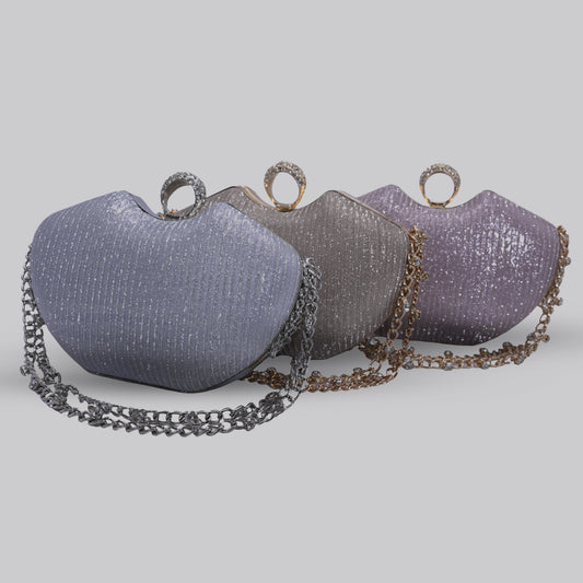 Apple Clutch with Chain Handle