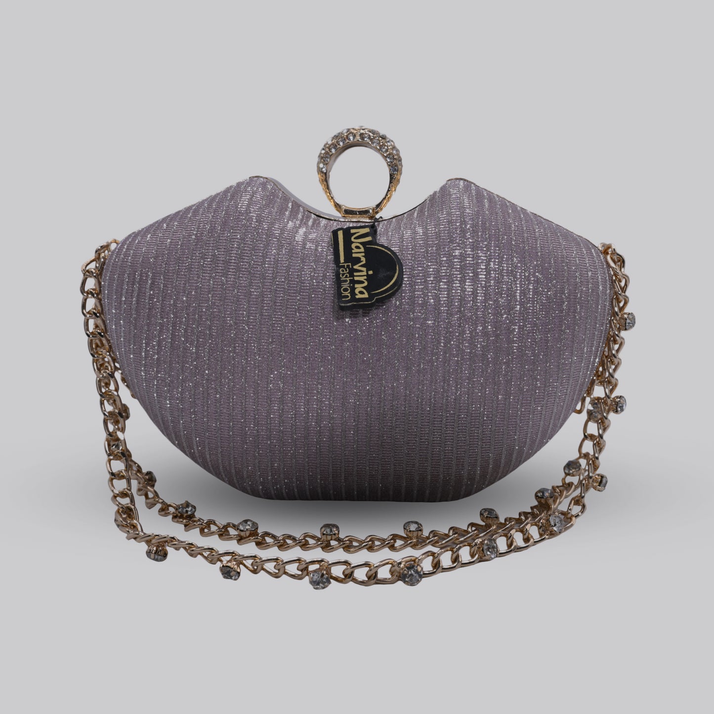 Apple Clutch with Chain Handle