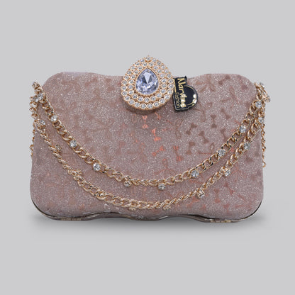 Diamond Clutch with Chain Handle