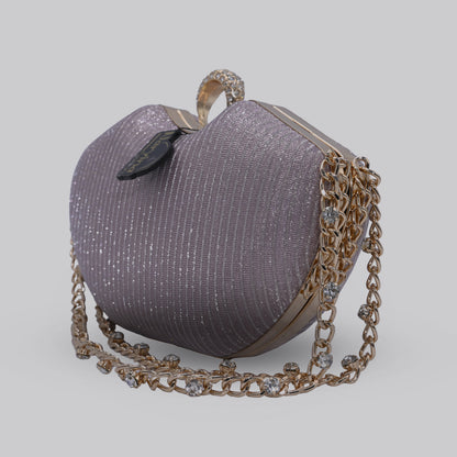 Apple Clutch with Chain Handle