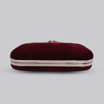 Velvet Clutch with Handle