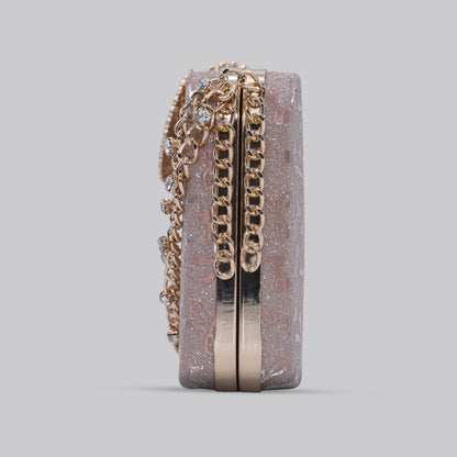 Diamond Clutch with Chain Handle