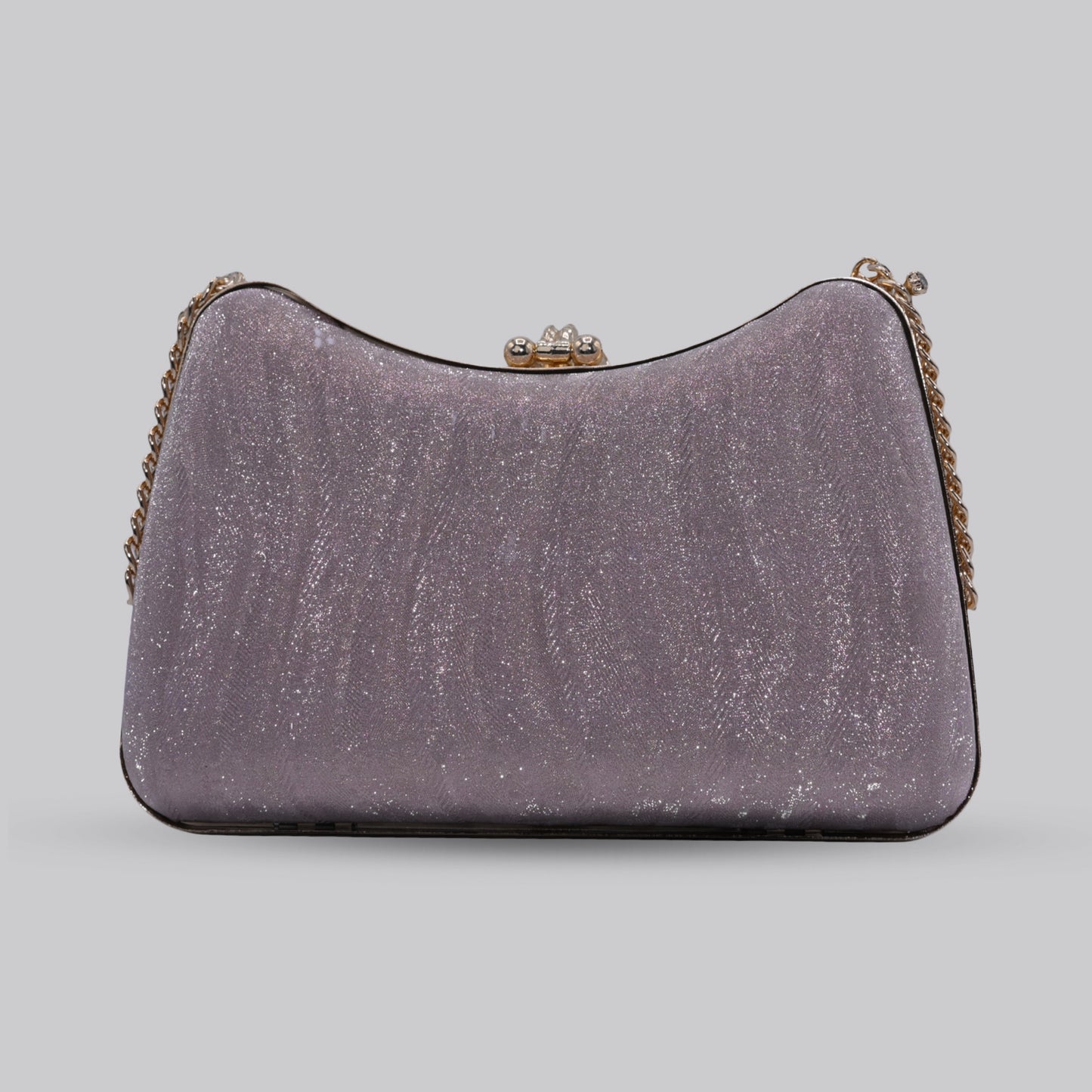 Flora Glam Clutch with Chain Handle