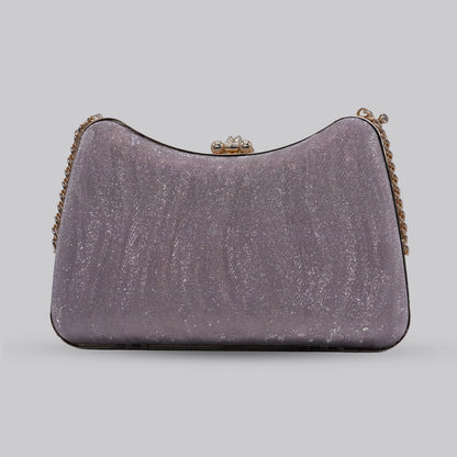 Flora Glam Clutch with Chain Handle