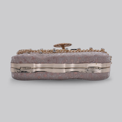 Diamond Clutch with Chain Handle