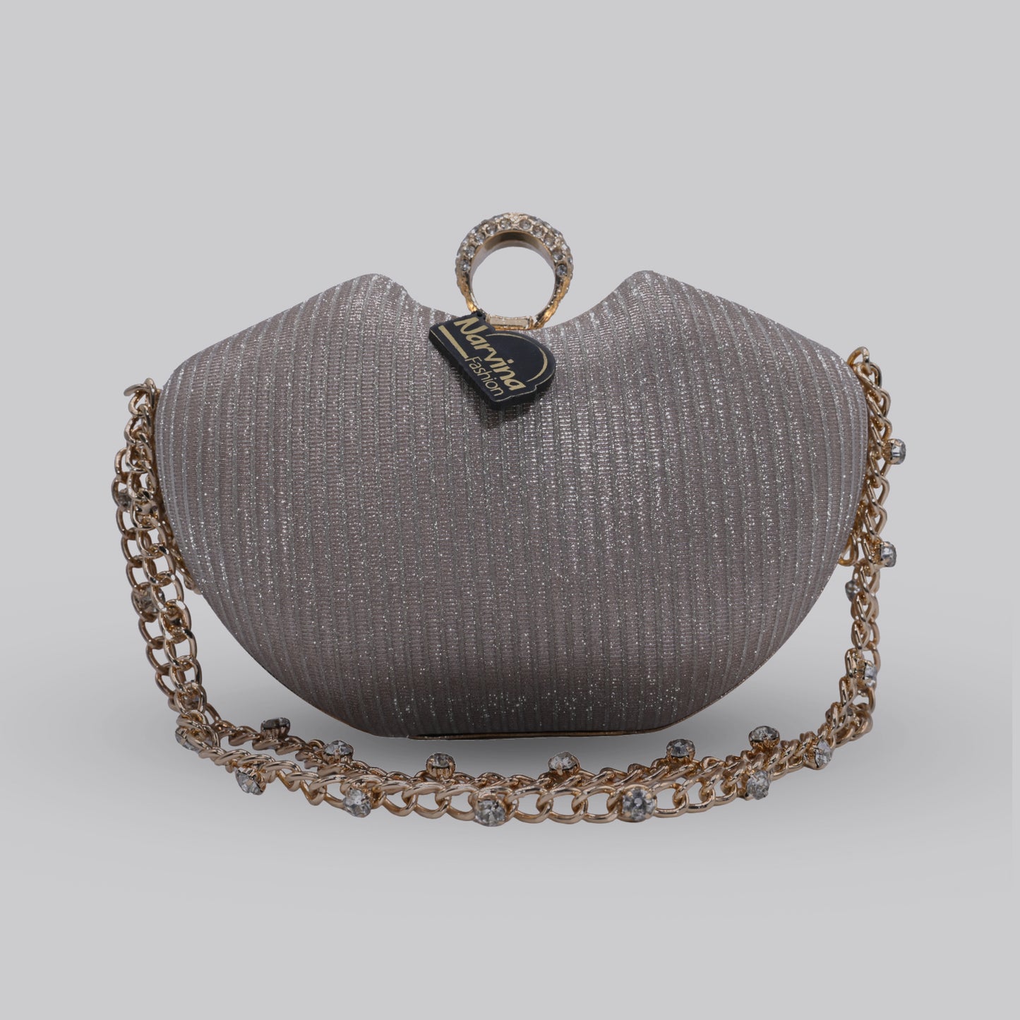 Apple Clutch with Chain Handle