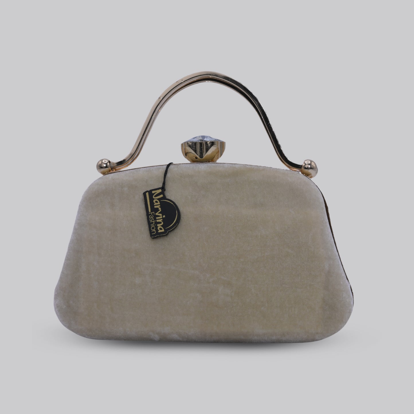 Velvet Clutch with Handle