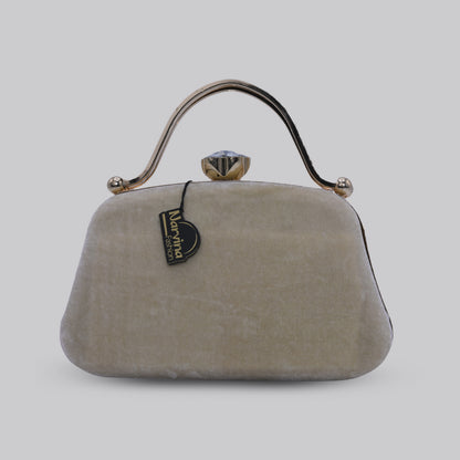 Velvet Clutch with Handle