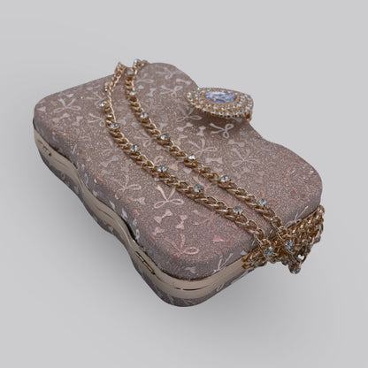 Diamond Clutch with Chain Handle