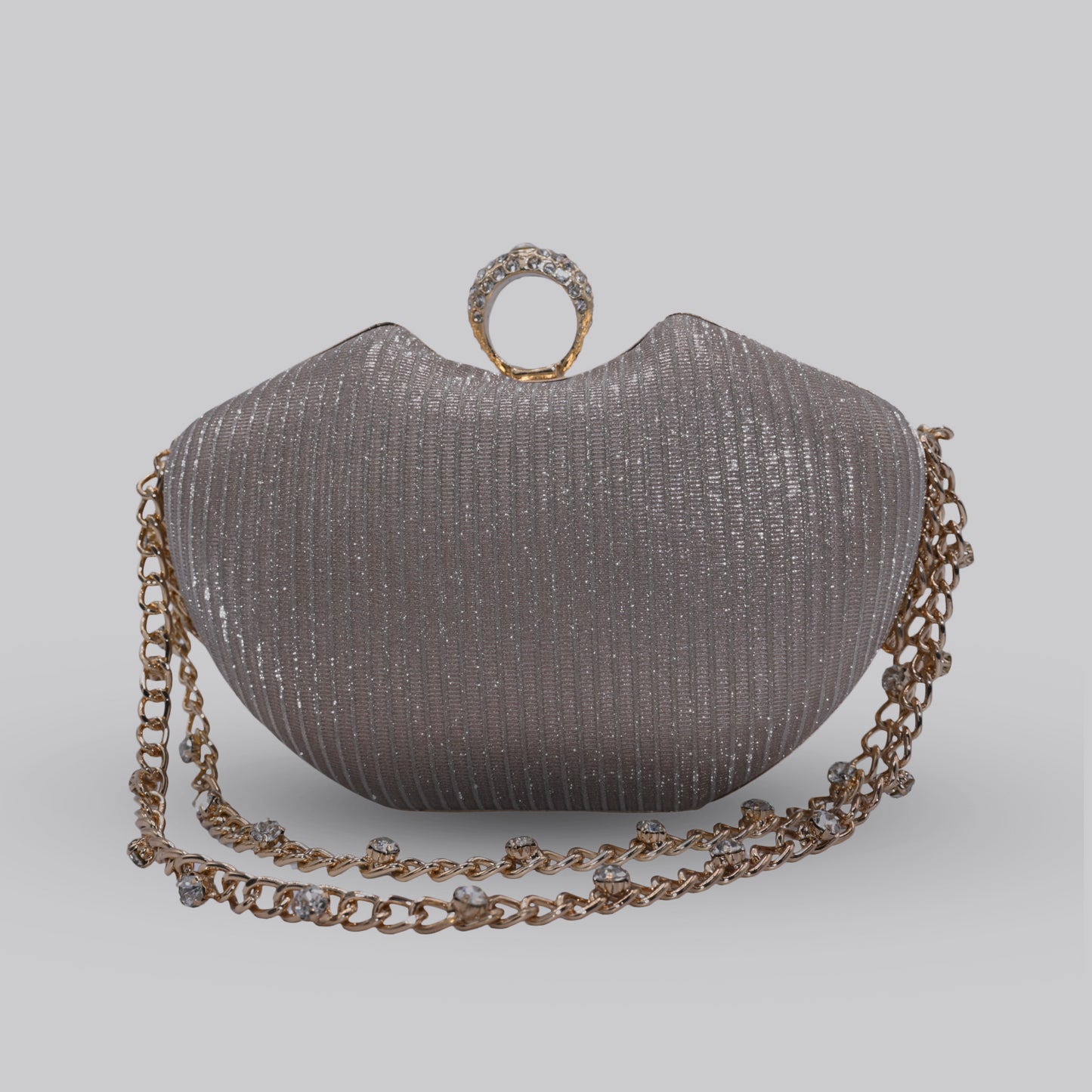 Apple Clutch with Chain Handle