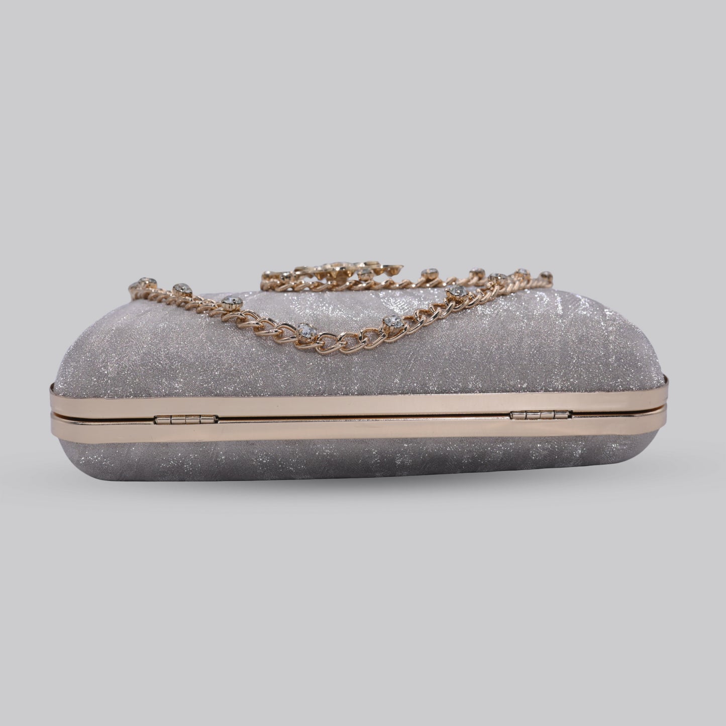 Flora Glam Clutch with Chain Handle