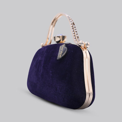 Velvet Clutch with Handle
